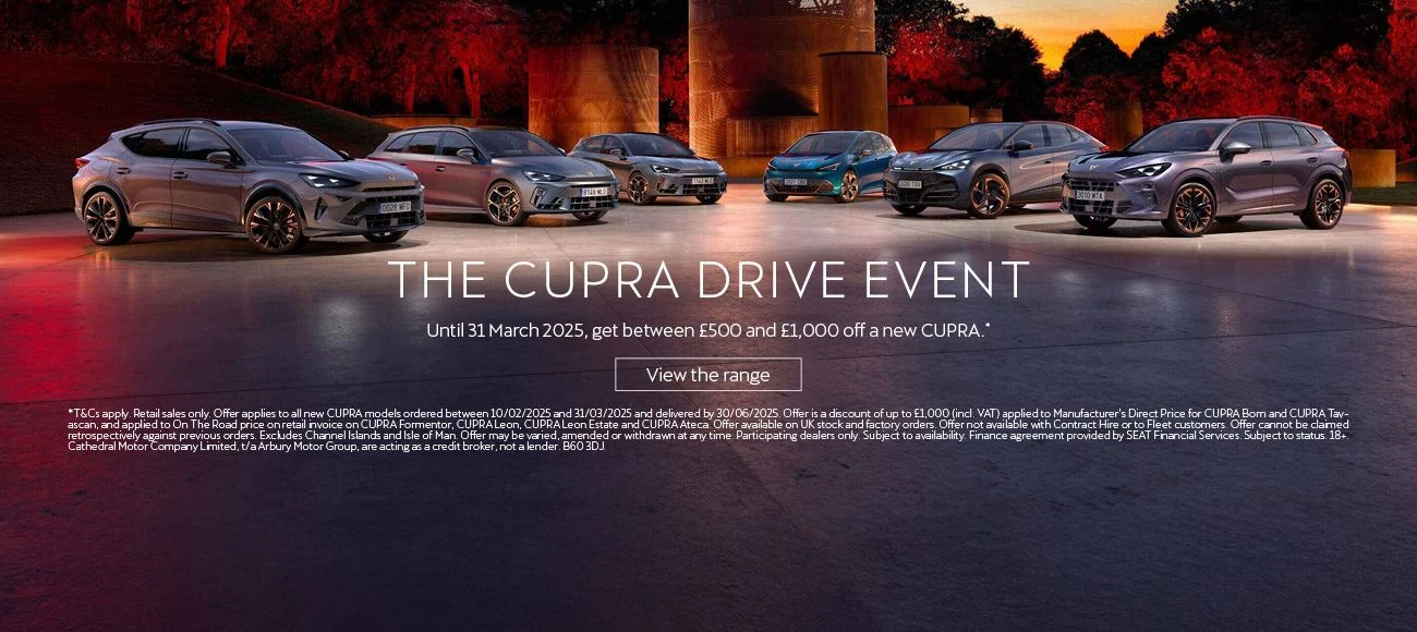 CUPRA Drive Event Range Banner